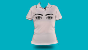 Blusa ojos femeninos