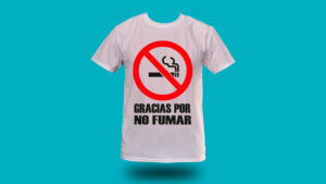 Camiseta no fumar