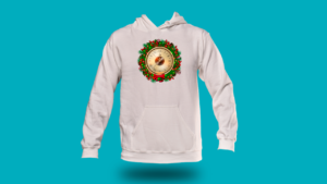 Sudadera corona navideña